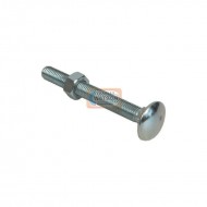 M12 x 100mm BZP Hex Bolt & Nut - Pack of 2
