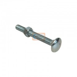 M12 x 100mm BZP Hex Bolt & Nut - Pack of 2