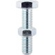 M12 x 30mm BZP Hex Bolt & Nut - Pack of 2