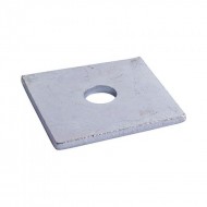 Timco M12 x 50mm x 50mm x 3mm Square Plate Washer - Bright Zinc Plated - Pack of 10