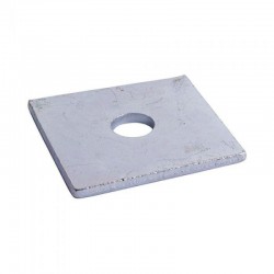 Timco M16 x 50mm x 50mm x 3mm Square Plate Washer - Bright Zinc Plated - Pack of 10