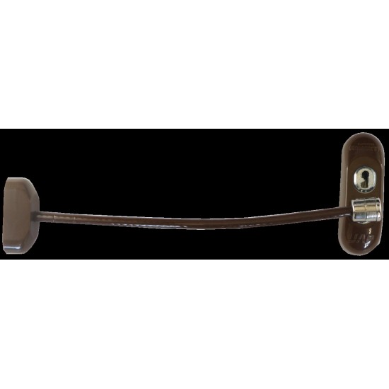 Dark Brown Window Restrictor