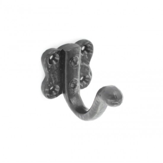 50mm Black Antique Coat Hook