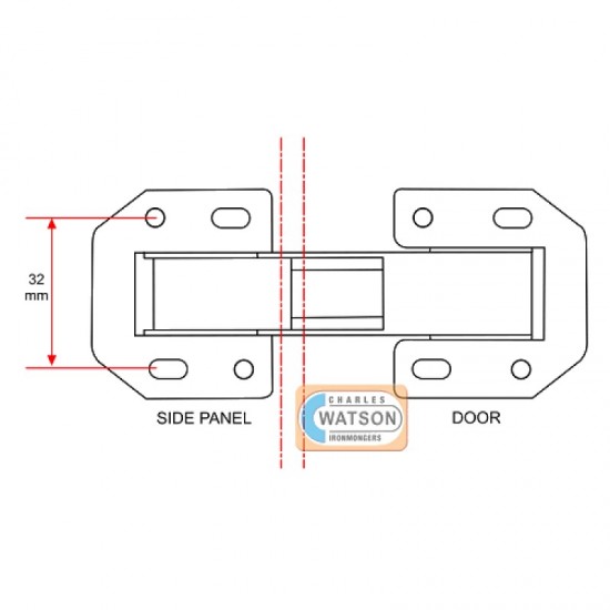 SecurIt B4420 105mm Zinc Plated Sprung Easy-on Hinges (Pair)