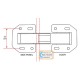 SecurIt B4420 105mm Zinc Plated Sprung Easy-on Hinges (Pair)