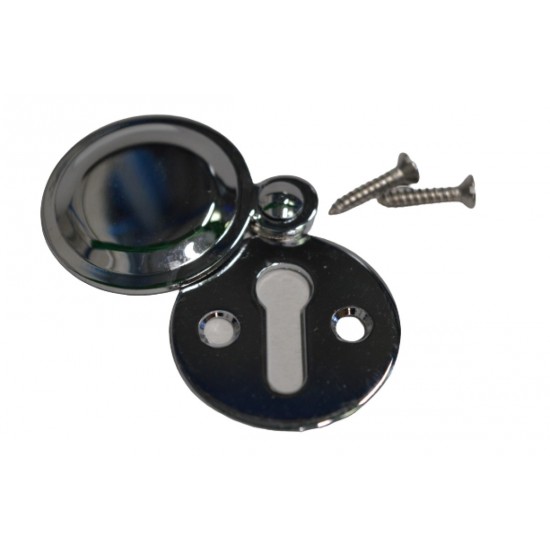 Polished Chrome Escutcheon Key Hole Cover
