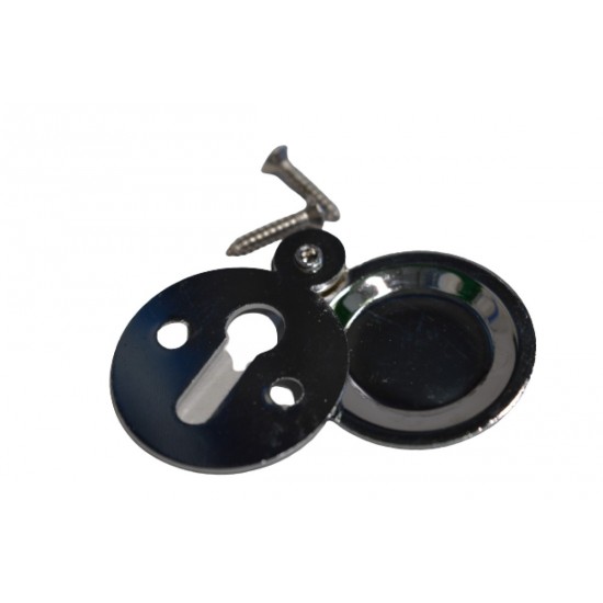 Polished Chrome Escutcheon Key Hole Cover