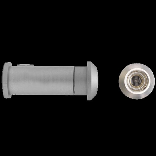 35-55mm 160 Degree Satin Silver Door Viewer