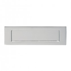 300mm x 103mm Polished Chrome Victorian Letterplate