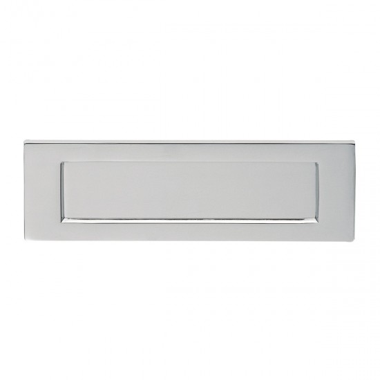 300mm x 103mm Polished Chrome Victorian Letterplate
