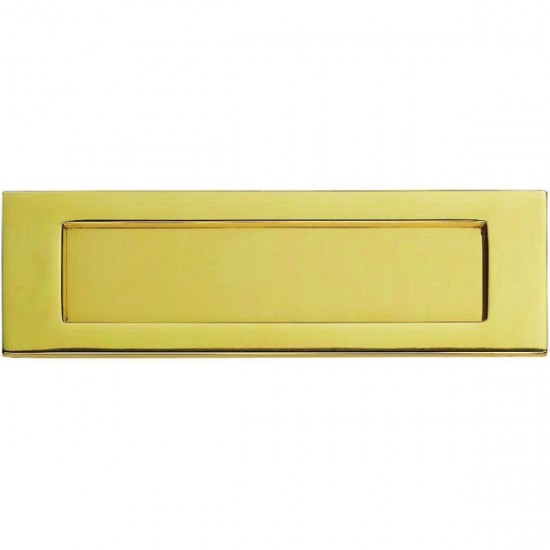 359mm x 113mm Brass Victorian Letterplate