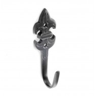 75mm Antique Black Fleur De Lys Curtain Tieback