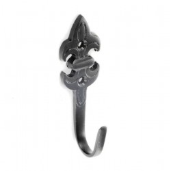 75mm Antique Black Fleur De Lys Curtain Tieback