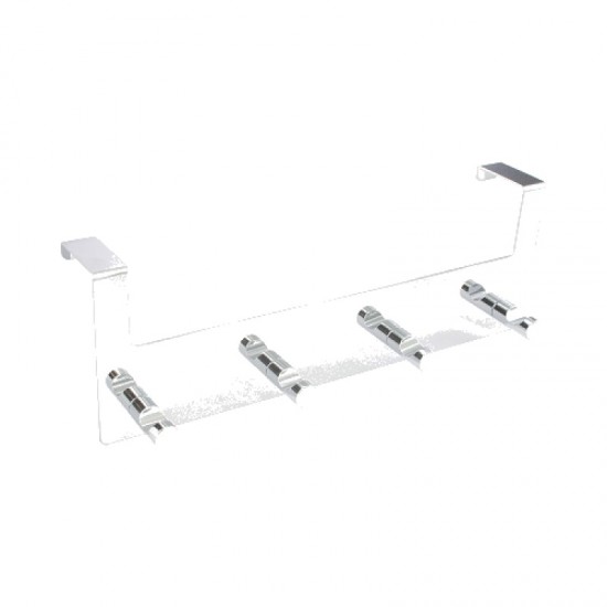 SecurIt B6151 35-44mm Chrome Over Door Hanging Rail