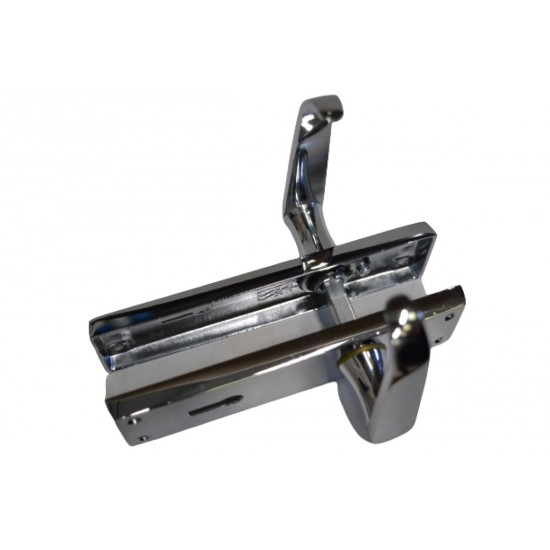 Polished Chrome Victorian Lever Lock Handle (Pair)