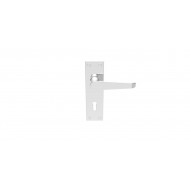 Polished Chrome Victorian Lever Lock Handle (Pair)