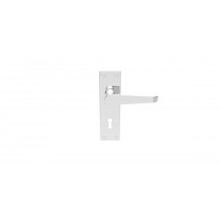 Polished Chrome Victorian Lever Lock Handle (Pair)