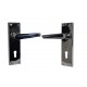 Polished Chrome Victorian Lever Lock Handle (Pair)