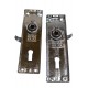 Polished Chrome Victorian Lever Lock Handle (Pair)