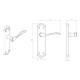 Polished Chrome Madrid Lever Latch Handles (Pair)