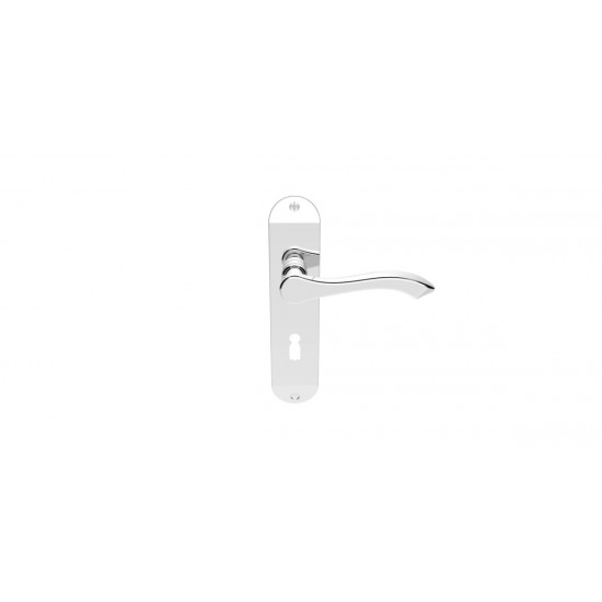 Polished Chrome Andros Lever Lock Handle (Pair)