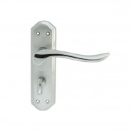 Lytham Chrome Plated Lever Bathroom Handles (Pair)