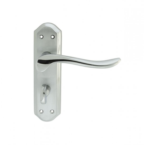 Lytham Chrome Plated Lever Bathroom Handles (Pair)