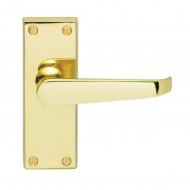 Polished Brass Victorian Latch Handles (Pair)