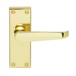 Polished Brass Victorian Latch Handles (Pair)