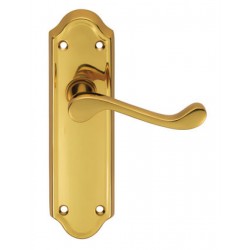 Polished Brass Ashtead Lever Latch Handles (Pair)