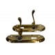 Polished Brass Oakley Lever Lock Handle (Pair)