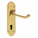 Polished Brass Oakley Lever Lock Handle (Pair)