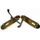 Polished Brass Oakley Lever Lock Handle (Pair)