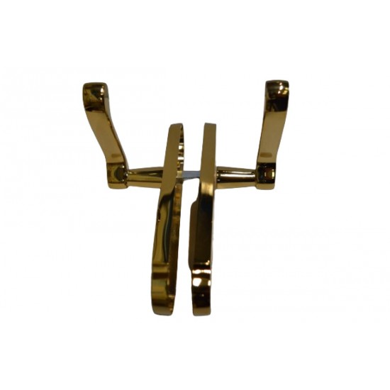 Polished Brass Oakley Lever Lock Handle (Pair)