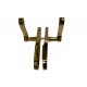 Polished Brass Oakley Lever Lock Handle (Pair)