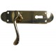 Polished Brass Oakley Lever Lock Handle (Pair)