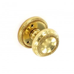 Brass Mortice Georgian Knob Handles Set