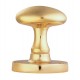 Polished Brass Mortice Oval Knob Handles Set