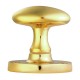 Polished Brass Mortice Oval Knob Handles Set