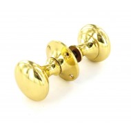 Brass Victoria Rim Knob Set