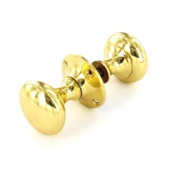 Brass Victoria Rim Knob Set