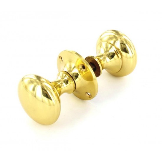 Brass Victoria Rim Knob Set