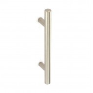 100mm x 96mm Brushed Nickel Solid Tee Bar Handle