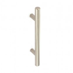 100mm x 96mm Brushed Nickel Solid Tee Bar Handle