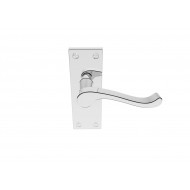 Polished Chrome Victorian Scroll Lever Latch Handle