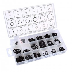 225 Piece Assorted Rubber O-Ring Kit