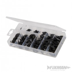 300 Piece Sprung Steel Assorted E-Clip Pack