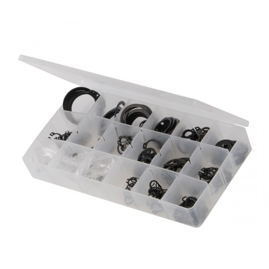 255 Piece Sprung Steel Assorted Cir-Clip Pack