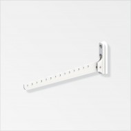 Aluminium Clothes Hook 330M White Powder coated ProSolve