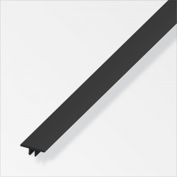 PVC Coaxis Cover Profile 1m Black ProSolve